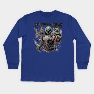 Doom Guy Kids Long Sleeve T-Shirt